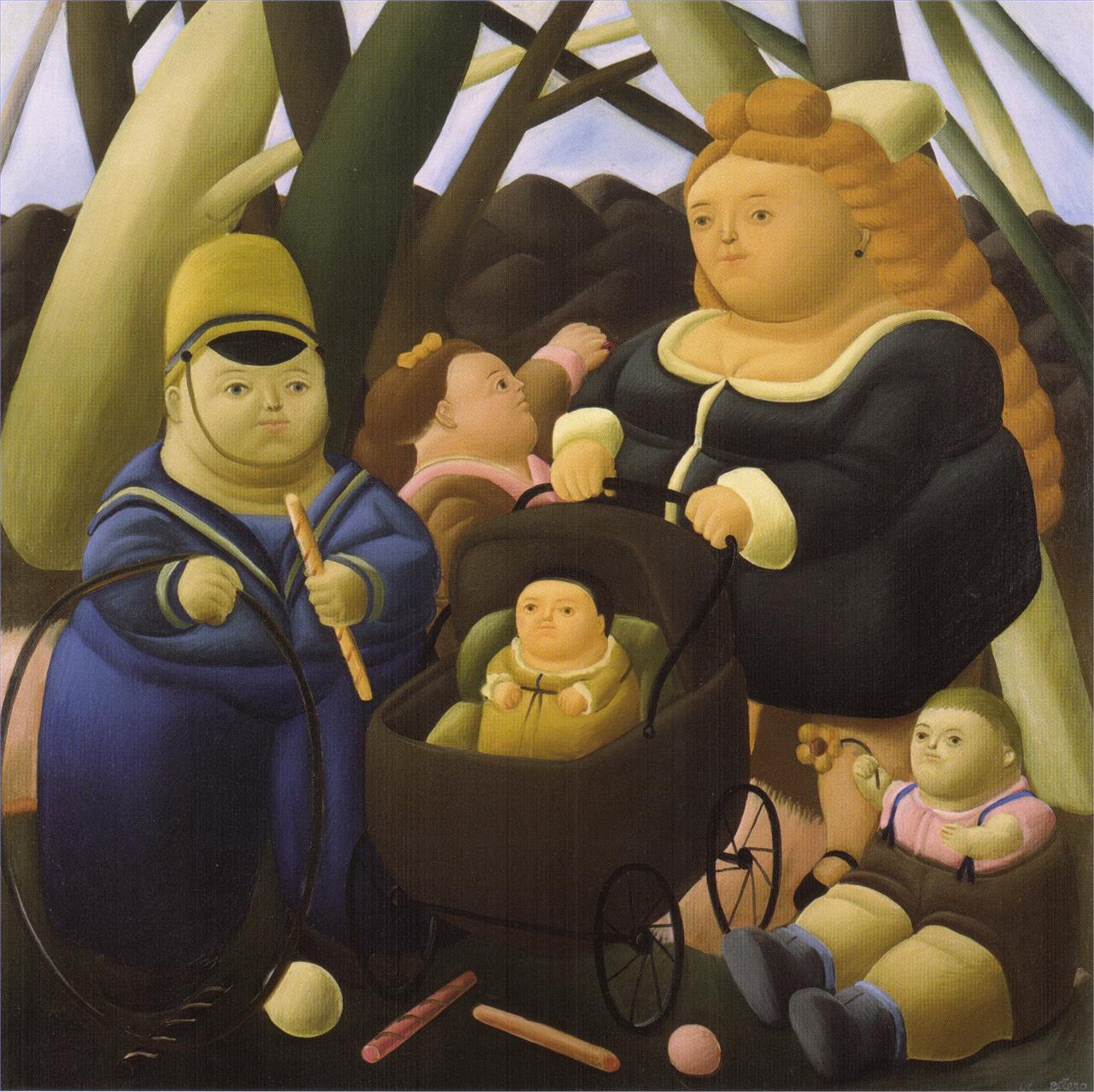 Enfants Fortunes Fernando Botero Peintures à l'huile